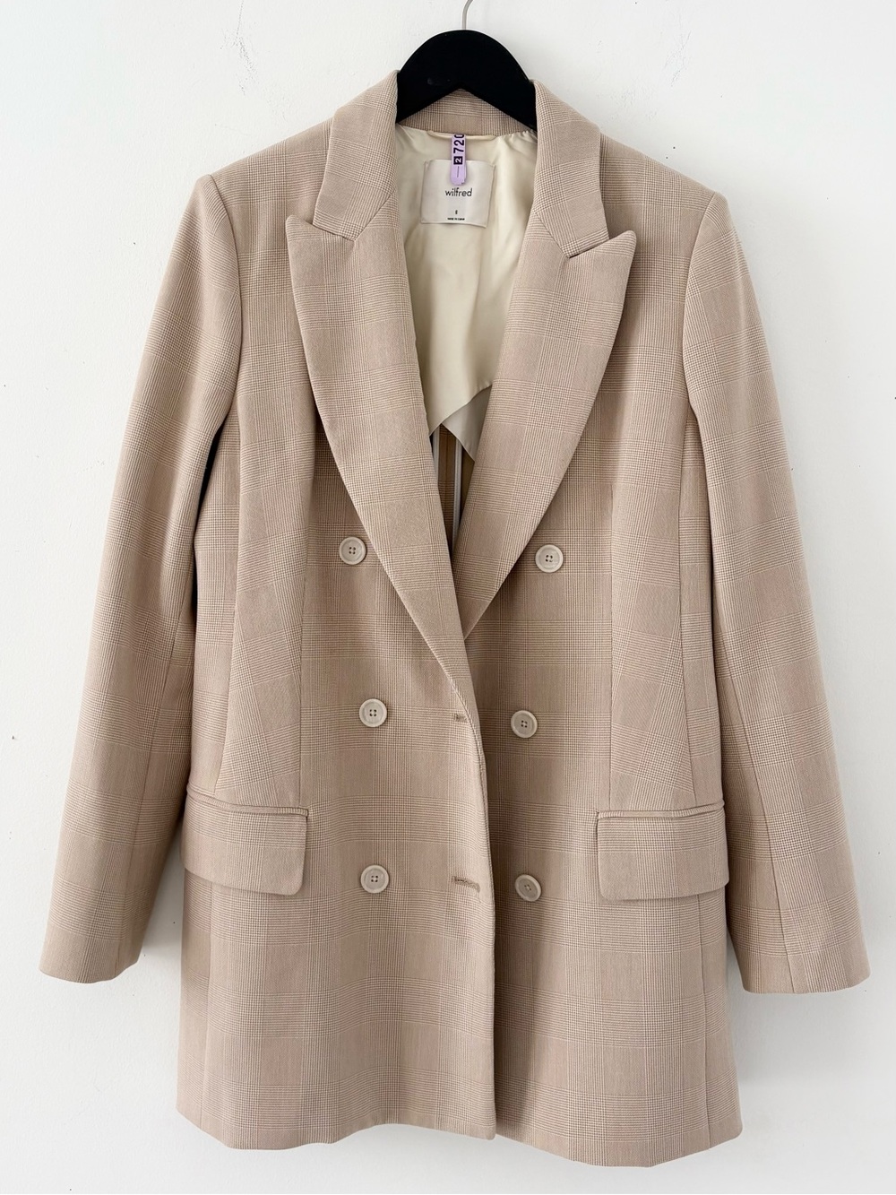 Aritzia Wilfred Double-Breasted Blazer
